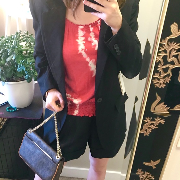 Red & White Twist Dyed Blouse - Picture 6 of 7